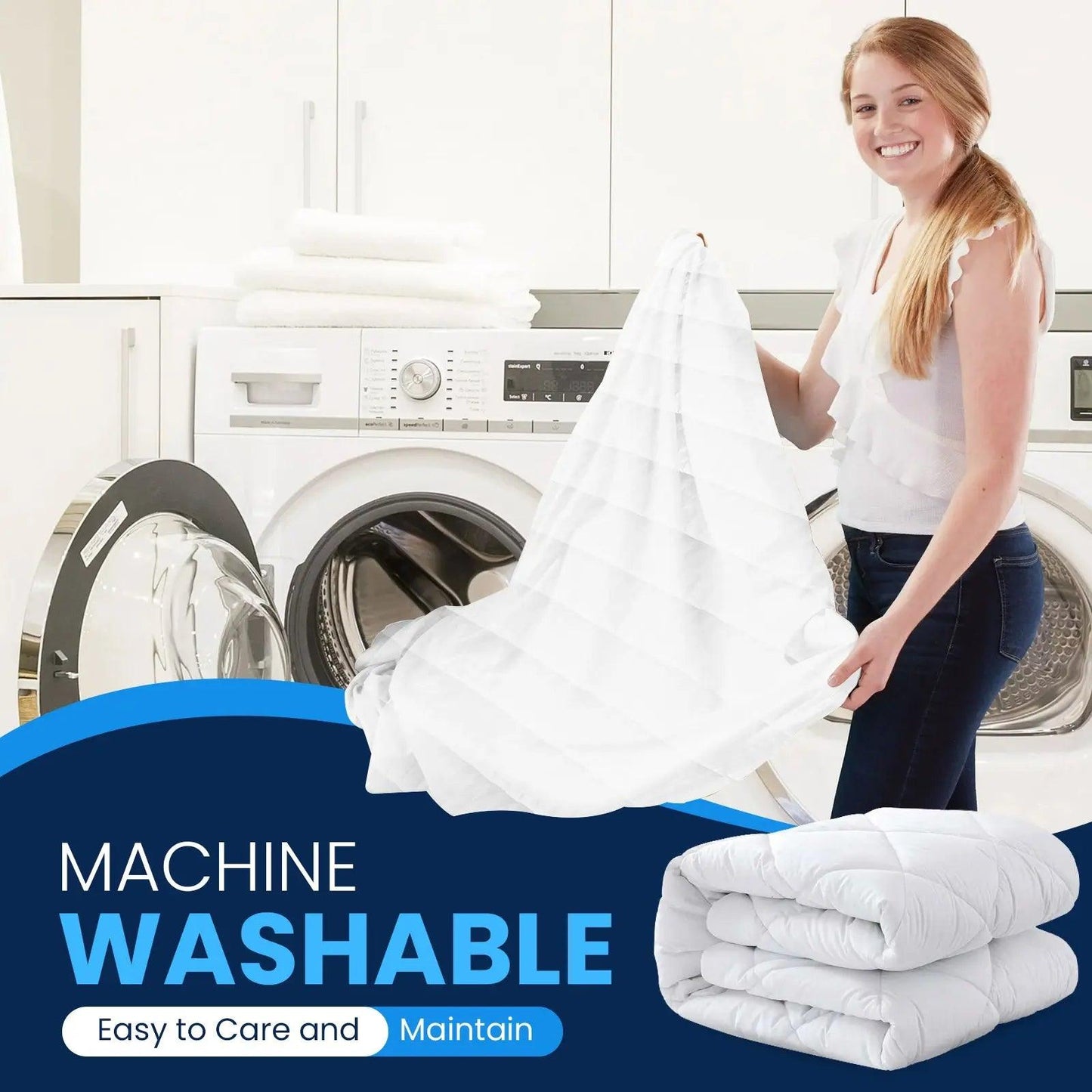 Mattress Protector with Soft Quilting Diamond Pattern - Sunshine Comforts