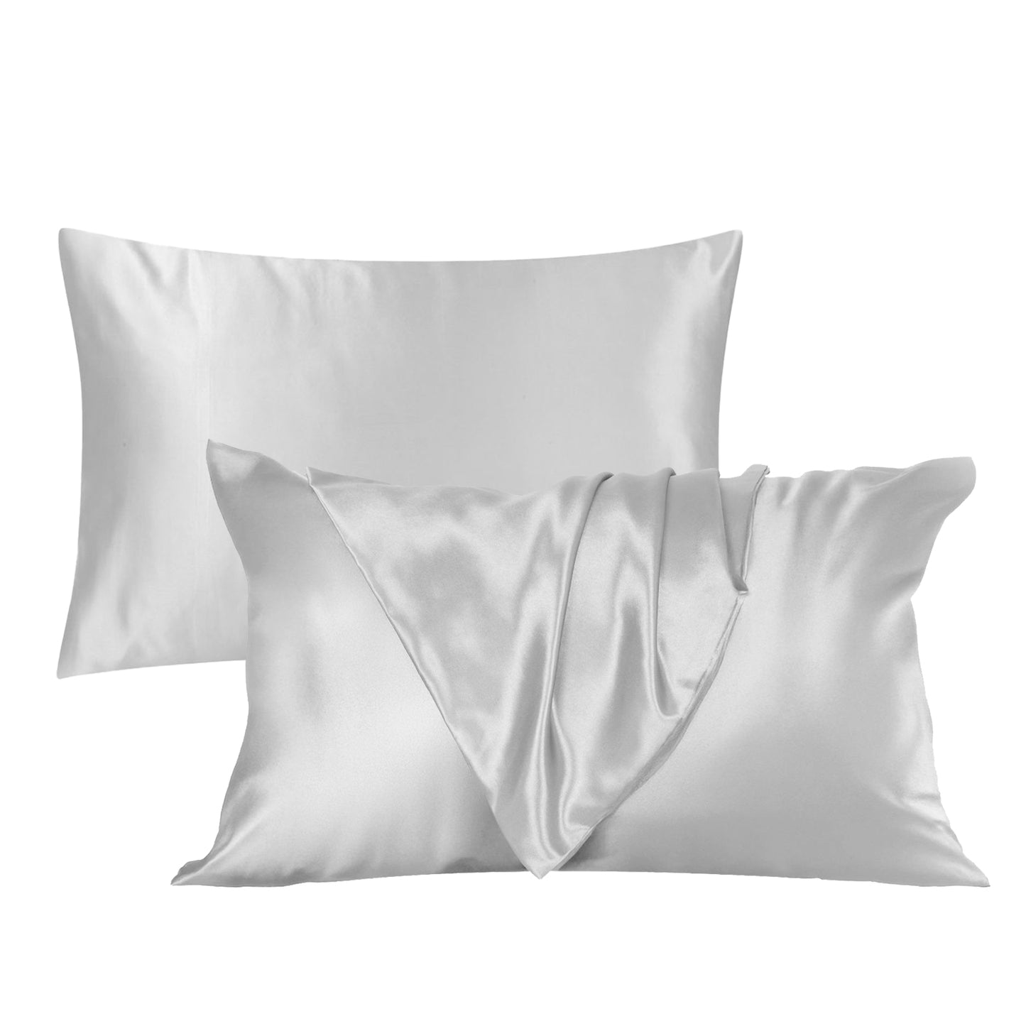 Satin Silk Pillow Cases 2 Pack Sunshine Comforts