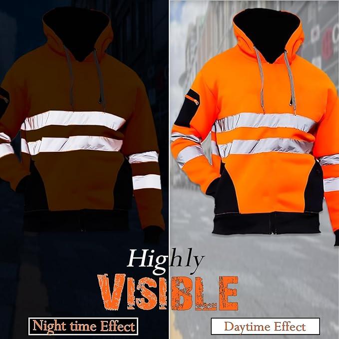 High vis jacket, Soft And Comfortable Pullover hi viz hoodie - Sunshine Comforts