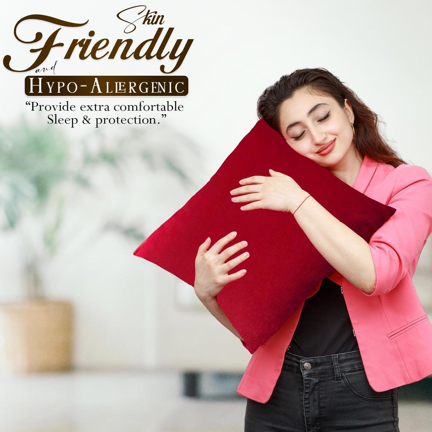 Velvet Cushion Covers – Cushion Covers 45 x 45 Fluffy Cushion Inners Covers Super Soft Cushion cover 18X18 velvet Square Pillow Cover - Sunshine Comforts