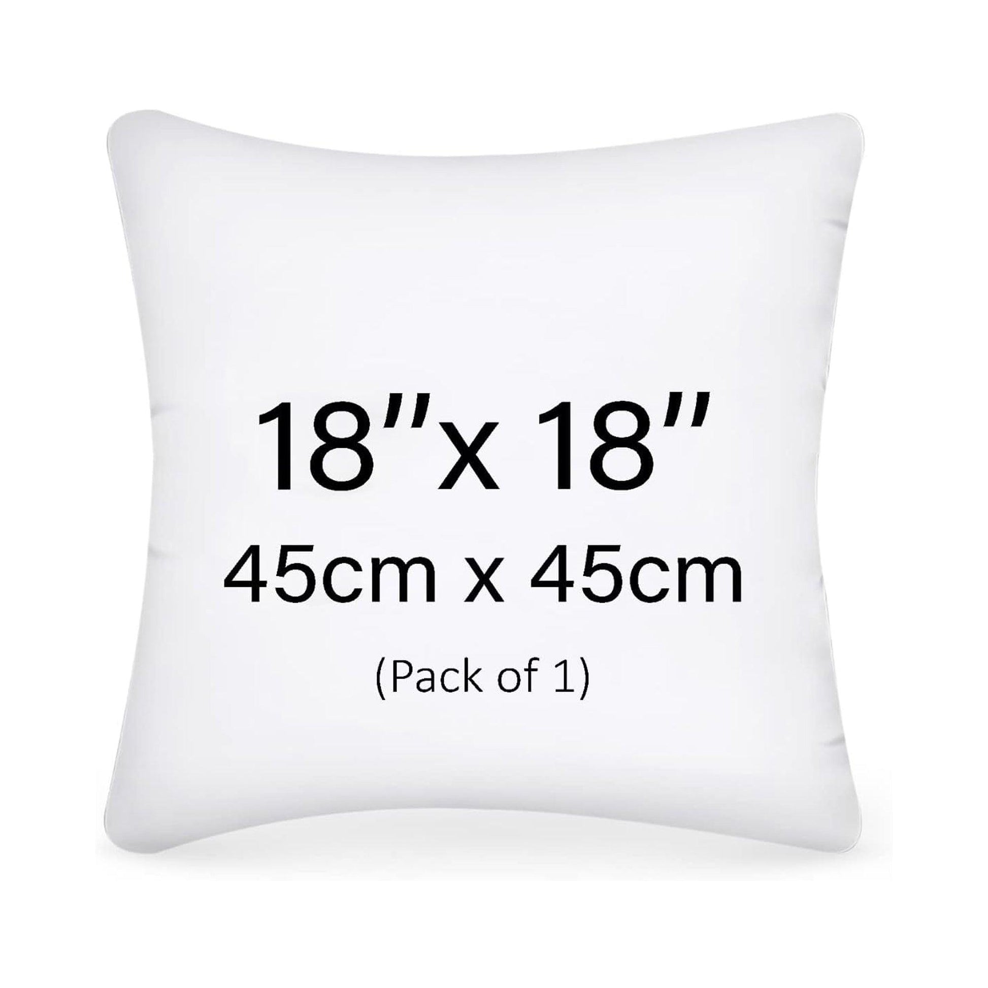 Cushion inserts, 45cm x 45cm, Extra Fluffy & Super Soft Cushion Pads - White - Sunshine Comforts