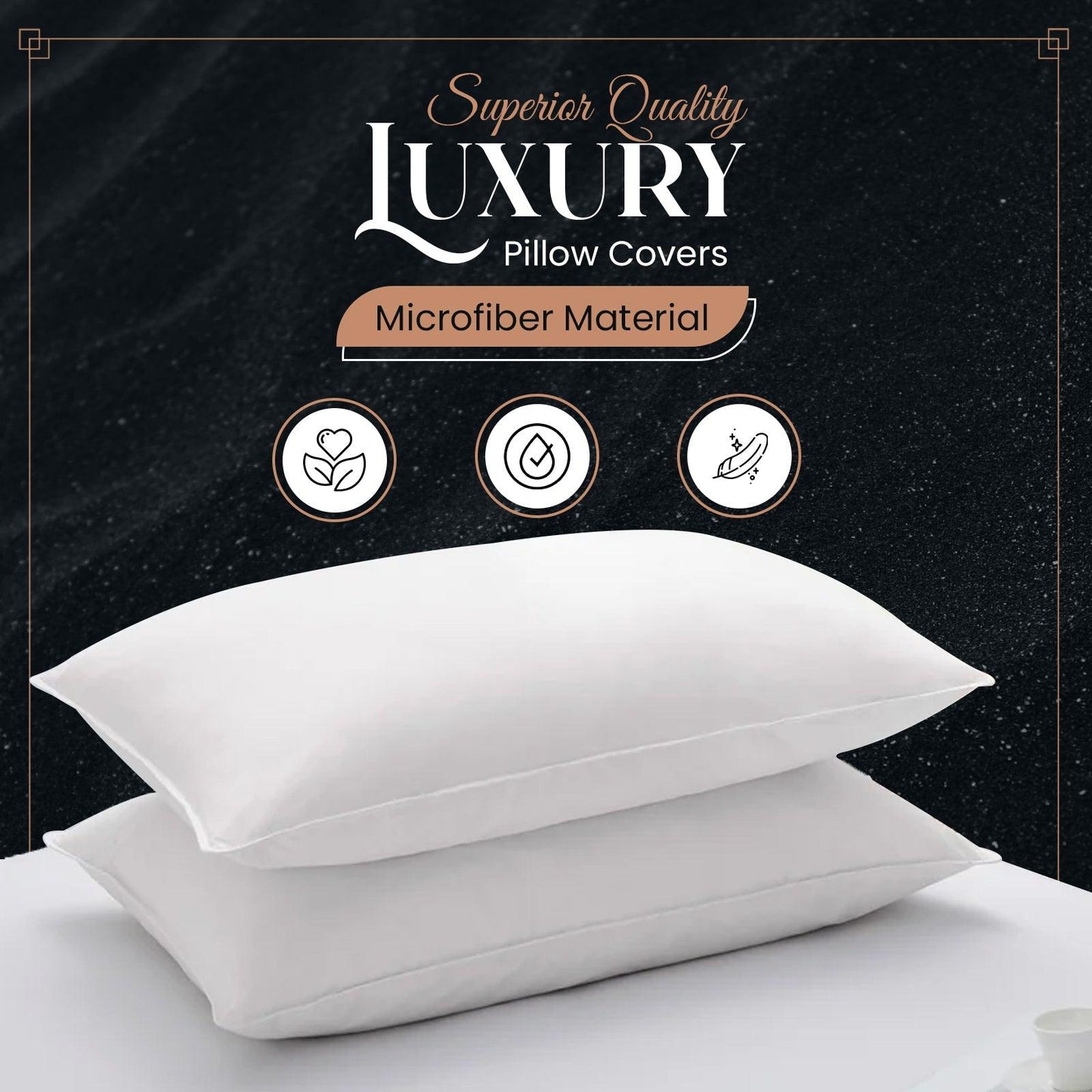Pillow Cases, Hotel Quality Pillows Cover Pack of 4 - Sunshine Comforts