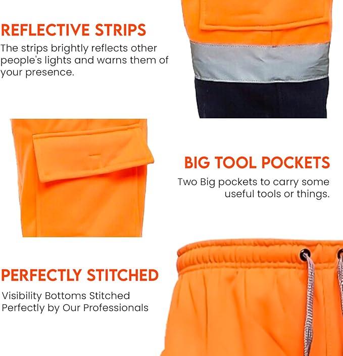 High vis trousers , Soft And Comfortable hi viz trouser For Men - Sunshine Comforts