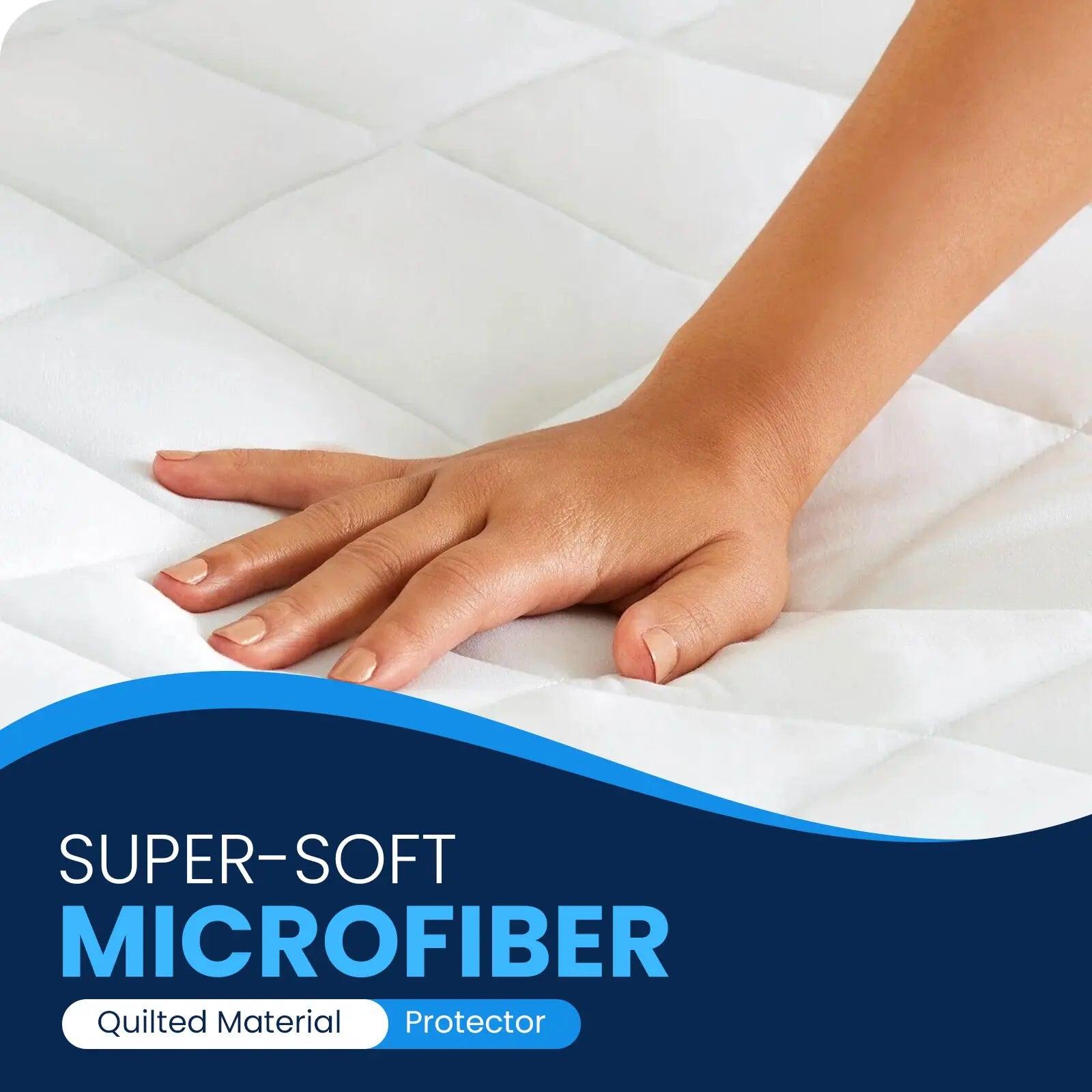 Quilted Mattress Protector With Quilted Pillow Protectors - Sunshine Comforts