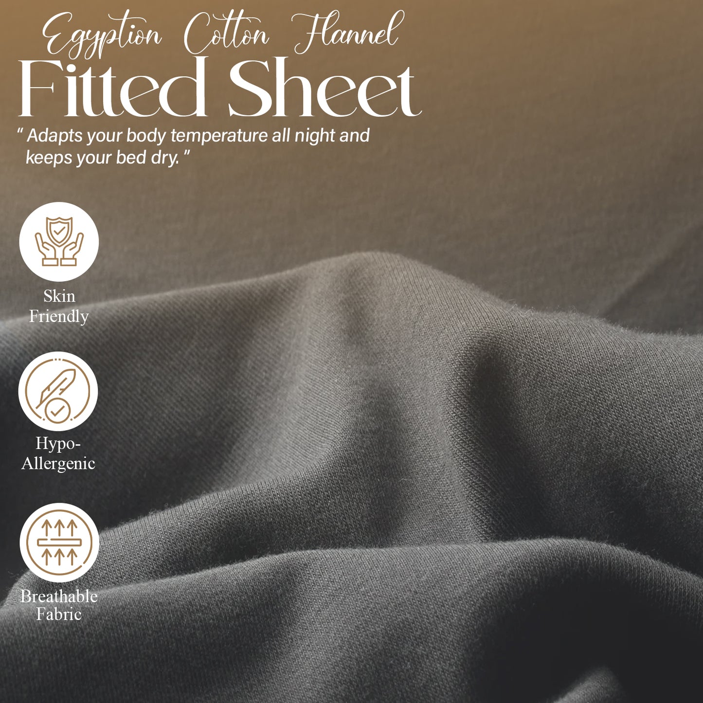 Fitted Sheet 30cm Extra Deep | Egyptian Cotton