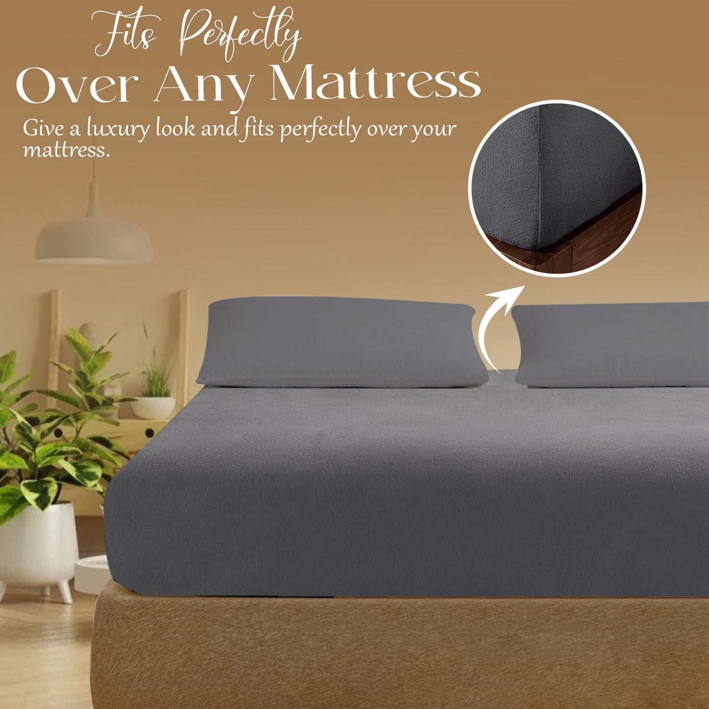 Fitted Sheet 30cm Extra Deep | Egyptian Cotton