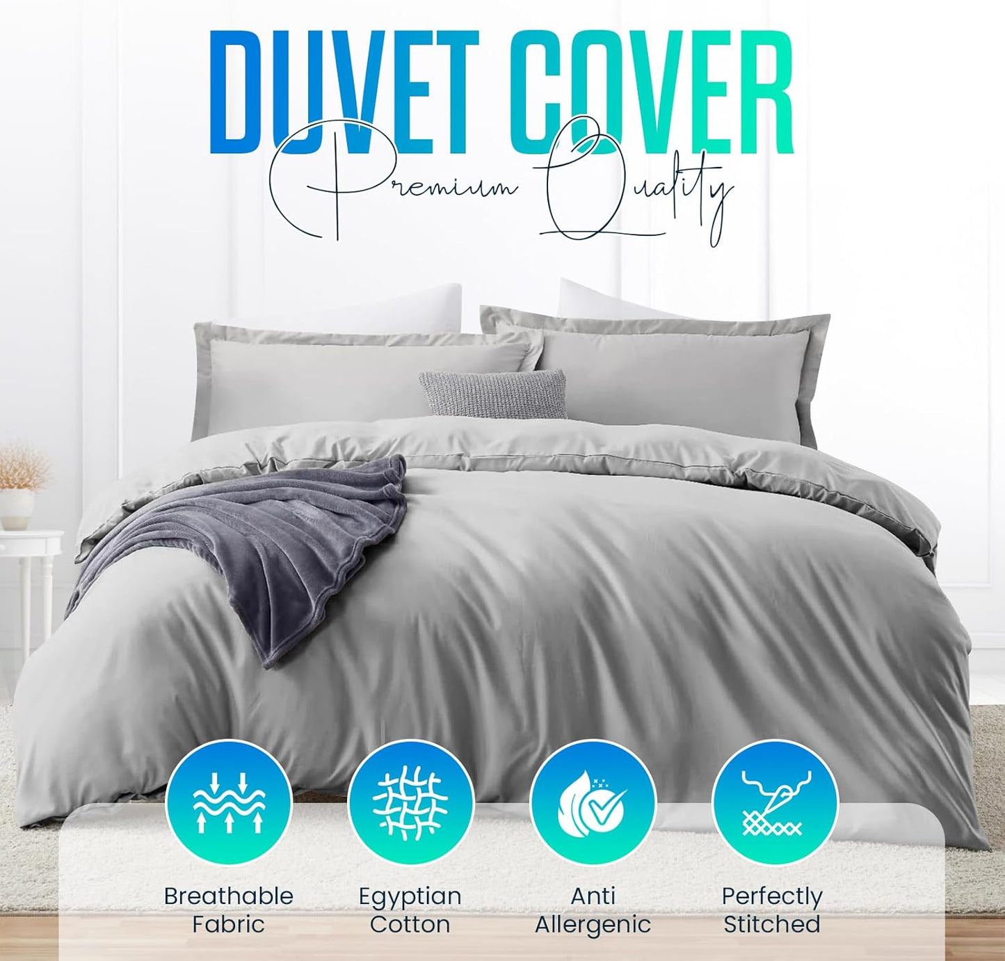 Duvet Covers Set | Egyptian Cotton Sunshine Comforts