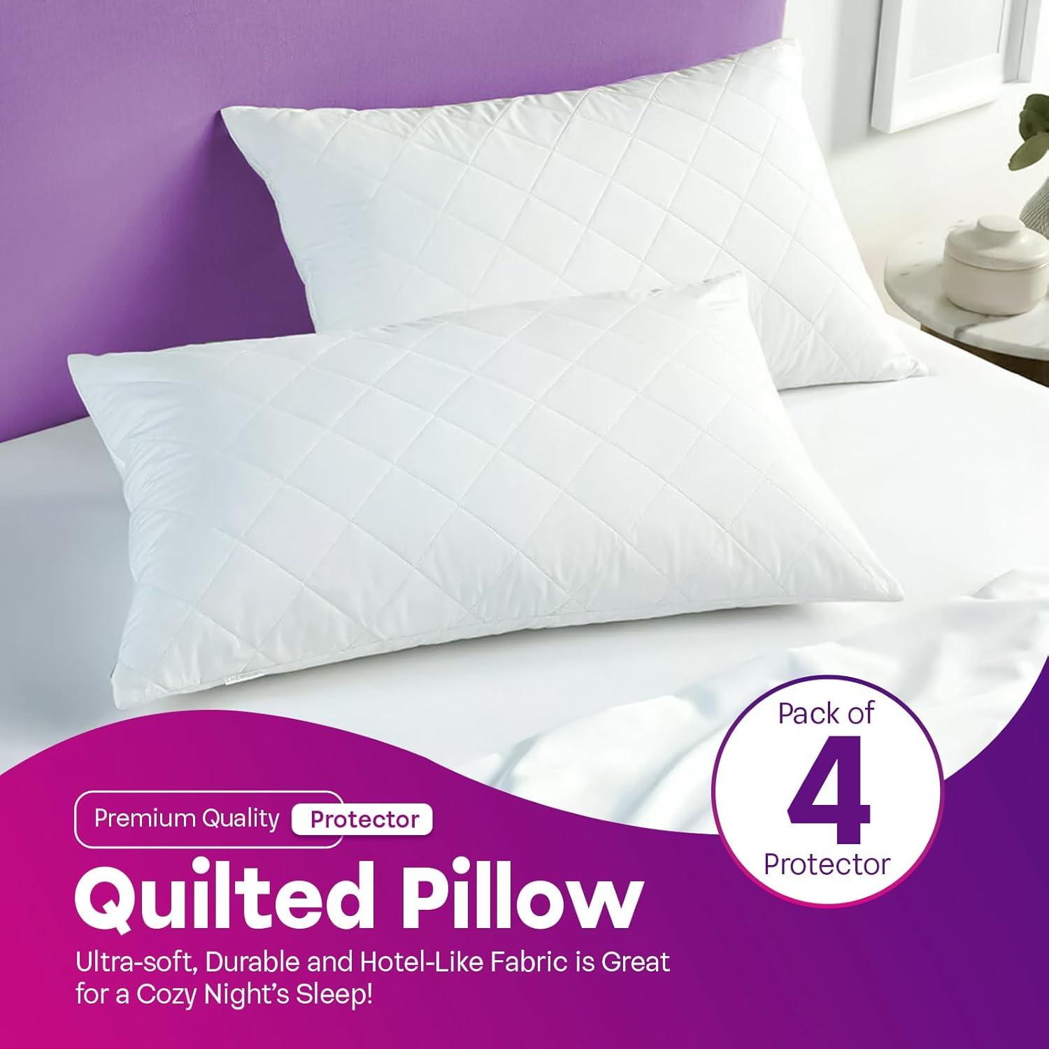 Quilted Mattress Protector With Quilted Pillow Protectors - Sunshine Comforts