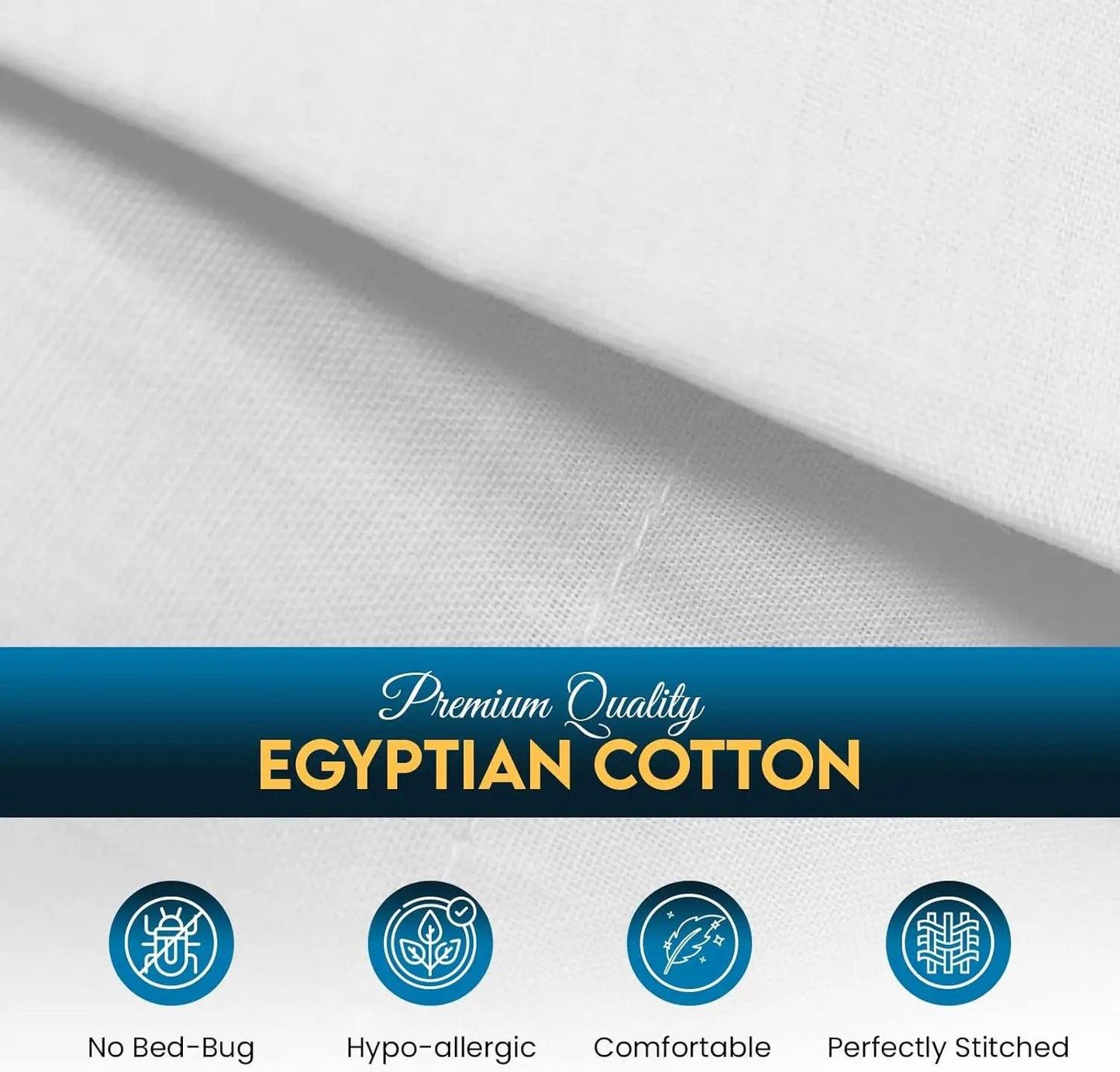 Egyptian Cotton Flat Sheet 200 Thread Count, Breathable, Anti Wrinkle, Shrink and Fade Resistant Flat Bed Sheets - Sunshine Comforts