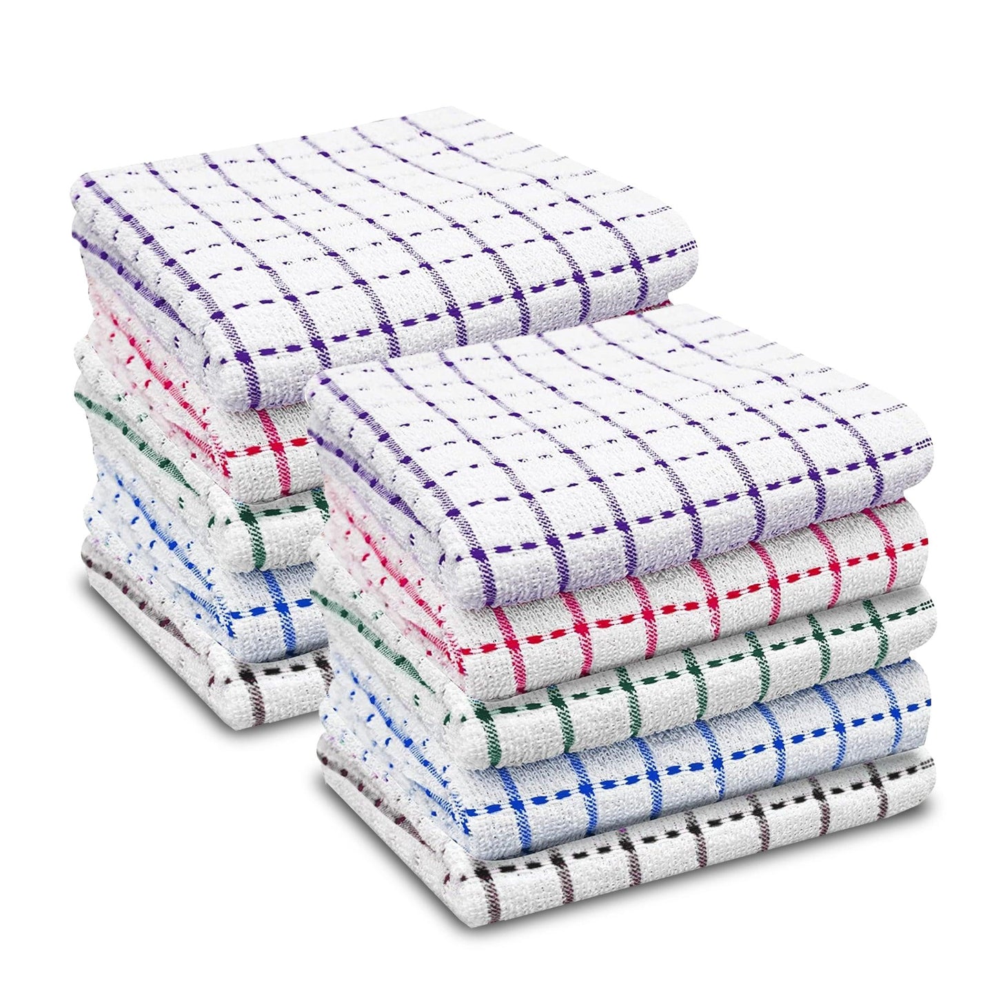 Tea Towels Egyptian Cotton, Super Absorbent Kitchen Towels, 40 x 70CM - Sunshine Comforts