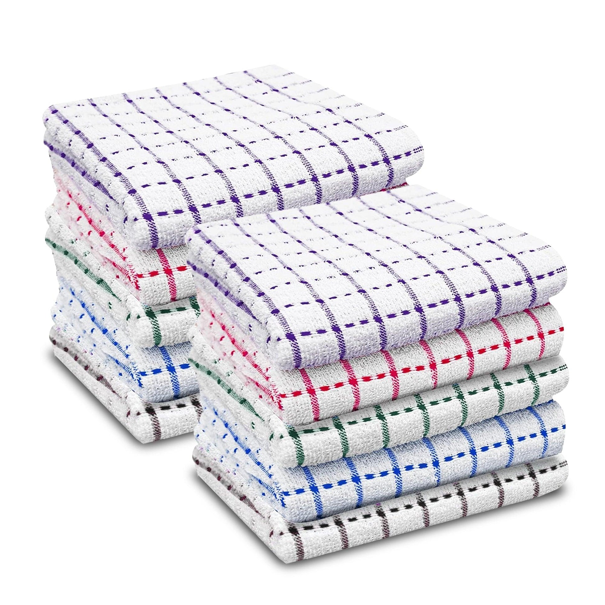 Tea Towels Egyptian Cotton, Super Absorbent Kitchen Towels, 40 x 70CM - Sunshine Comforts