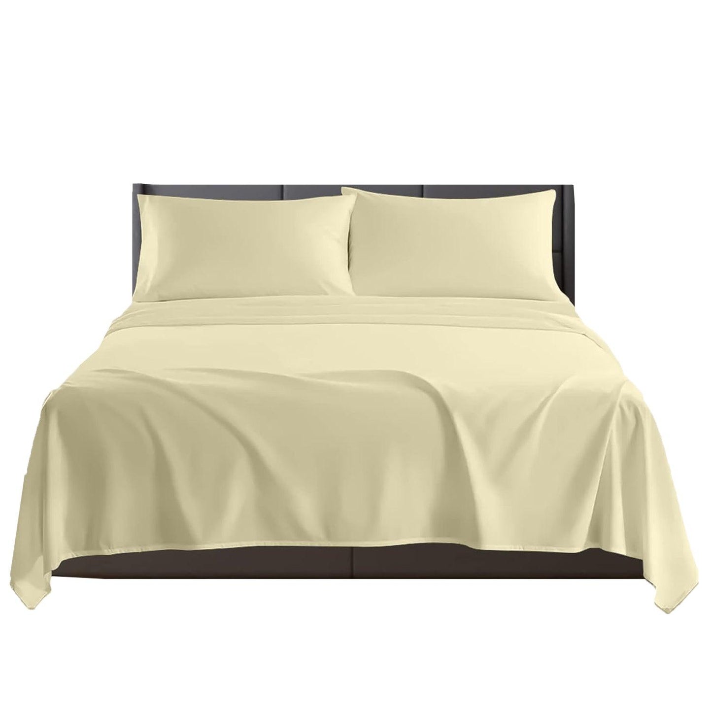 Egyptian Cotton Flat Sheet 200 Thread Count, Breathable, Anti Wrinkle, Shrink and Fade Resistant Flat Bed Sheets - Sunshine Comforts