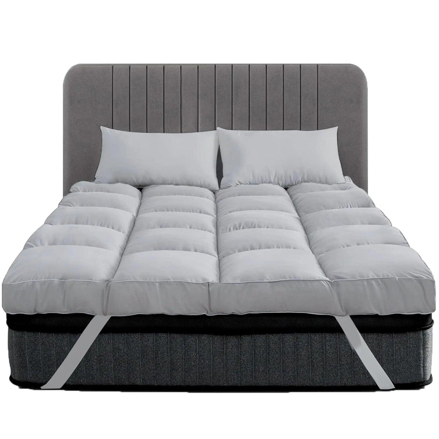 Extra Thick Best Mattress Topper 10CM with 1000GSM Filling Fiber - Sunshine Comforts