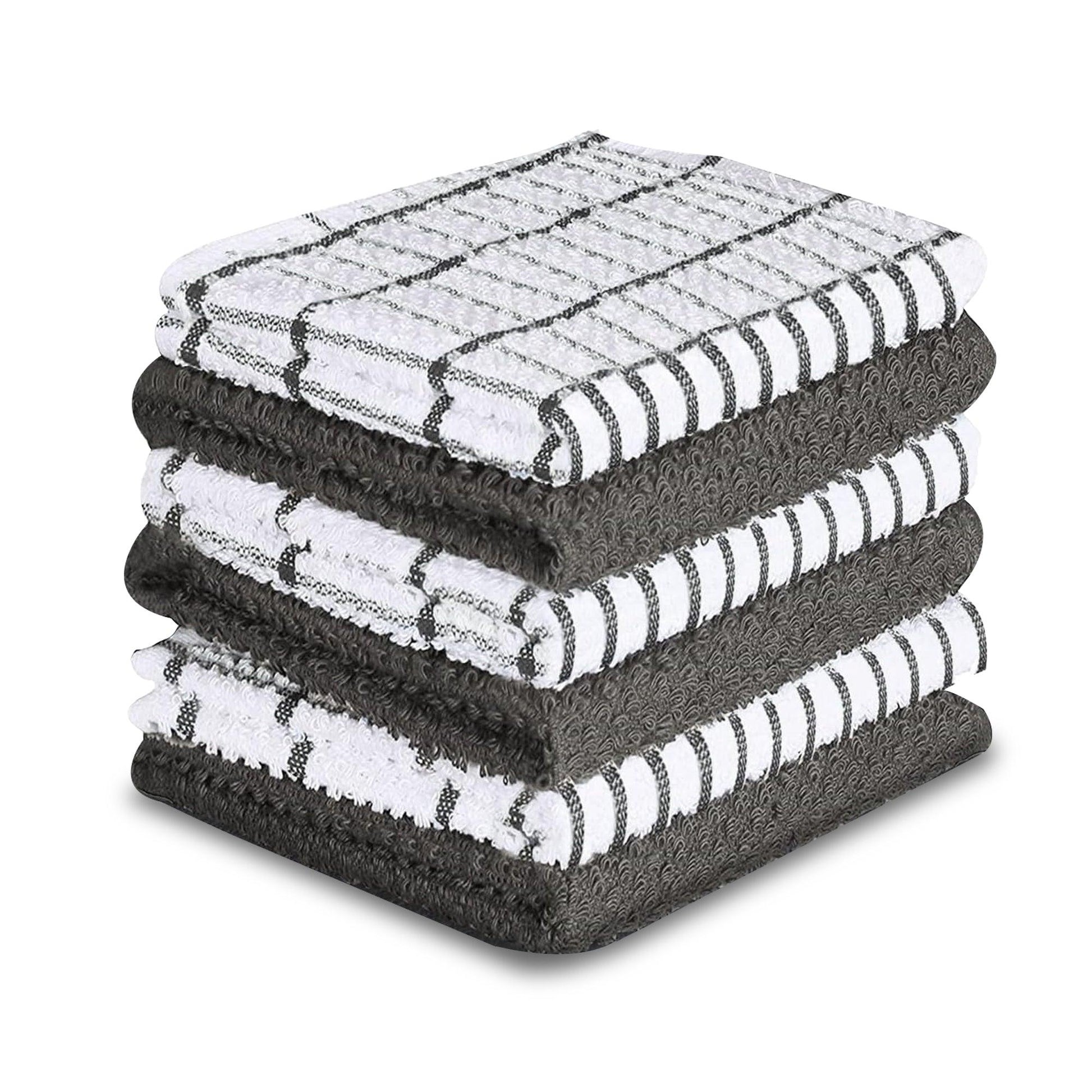 Tea Towels Egyptian Cotton, Super Absorbent Kitchen Towels, 40 x 70CM - Sunshine Comforts